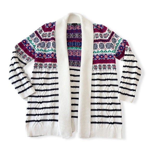 Beautiful Talbots Cable Knit Open Front Cardigan - Picture 8 of 10